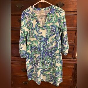 Lilly Pulitzer Rossmore Dress Size small. Keep It Current Poolside Blue Pima
